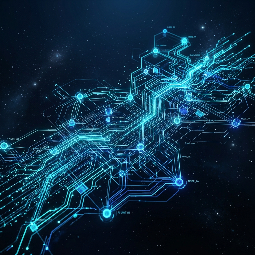 Futuristic AI Background